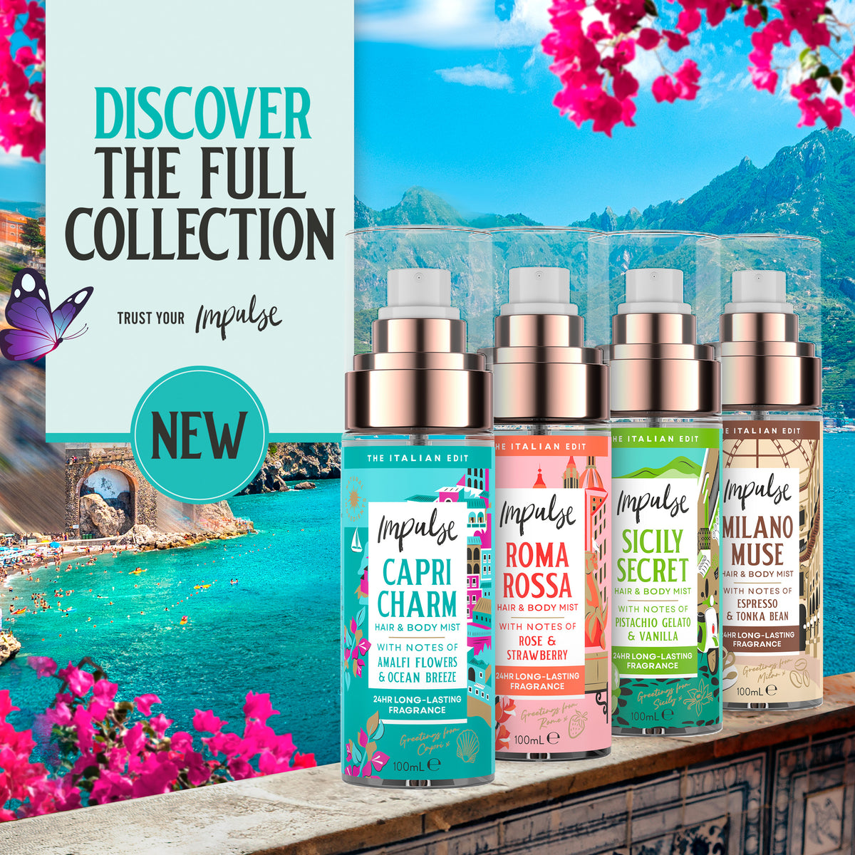 Impulse Capri Charm Hair & Body Mist