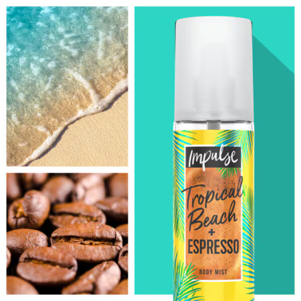 Tropical Beach+ Espresso Body Mist | Impulse Fragrances