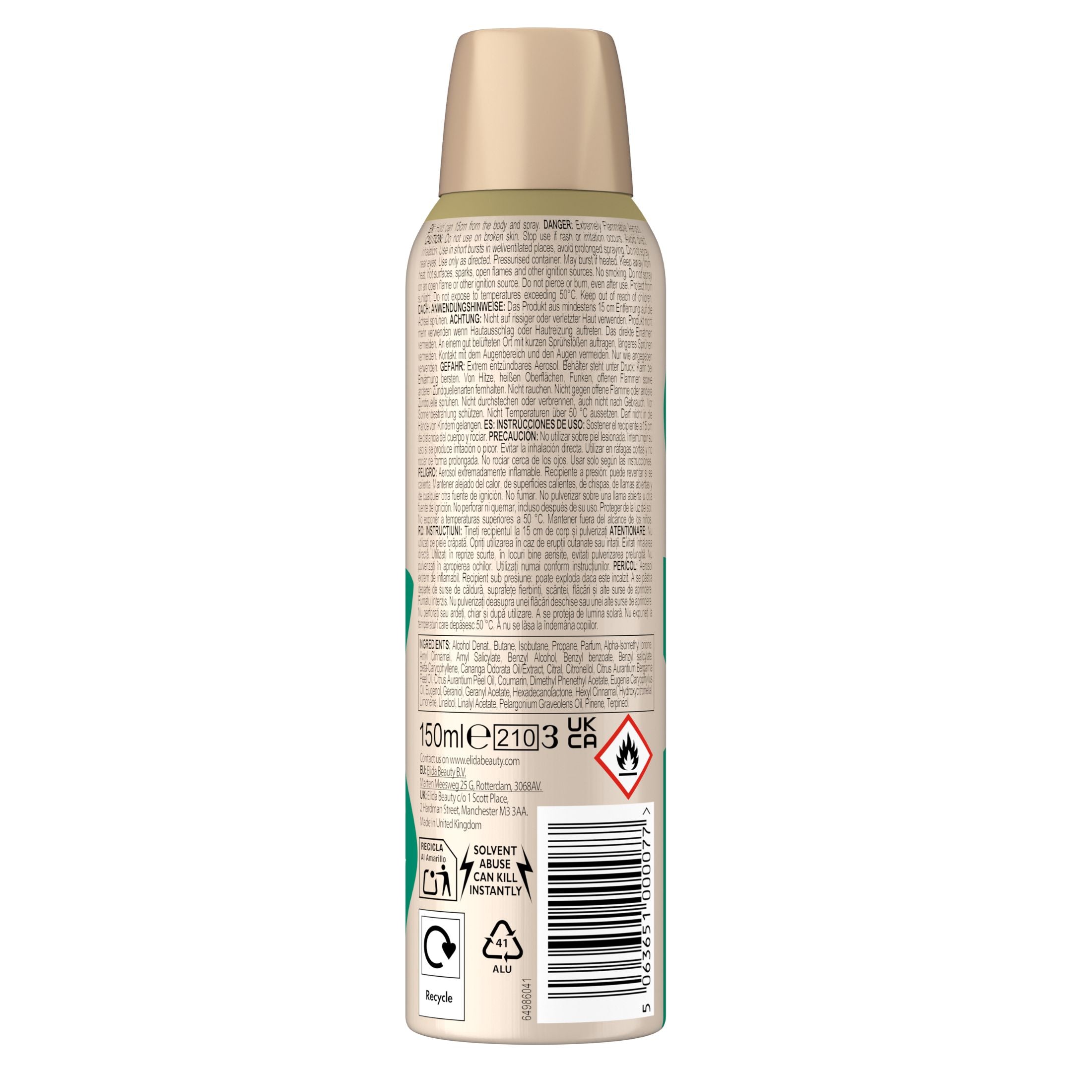 Hint of Musk Body Spray 150ml | Impulse Fragrances