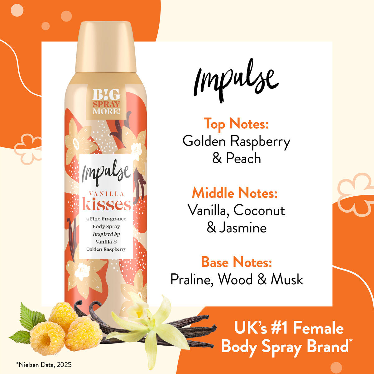 Vanilla Kisses Body Spray 150ml – Impulse Fragrances